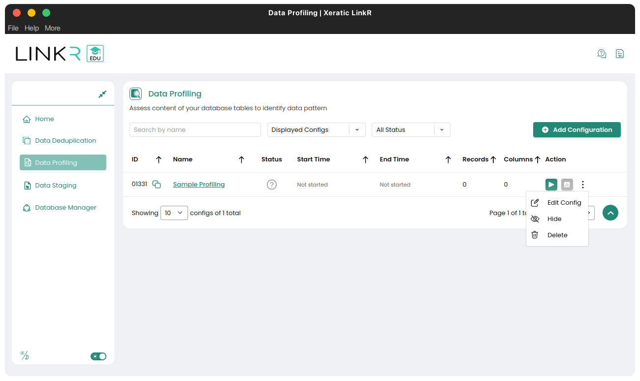 Process profiling